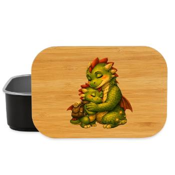 Dragon Cuddle : L’amour parental dans la lumière fantastique - Boîte à goûter - noir - Devant