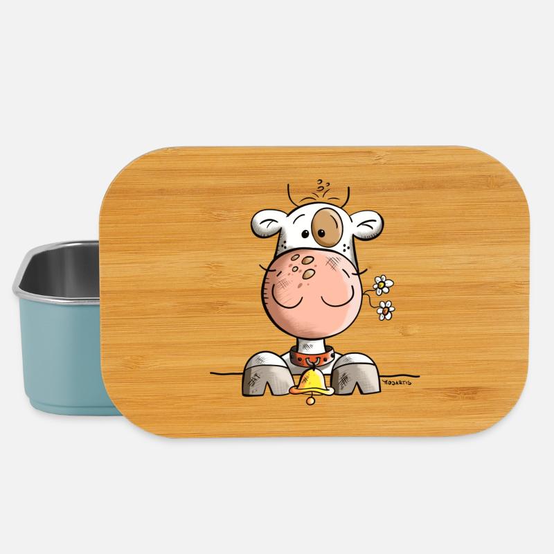 Mignon Vache - Boîte à goûter - bleu pâle