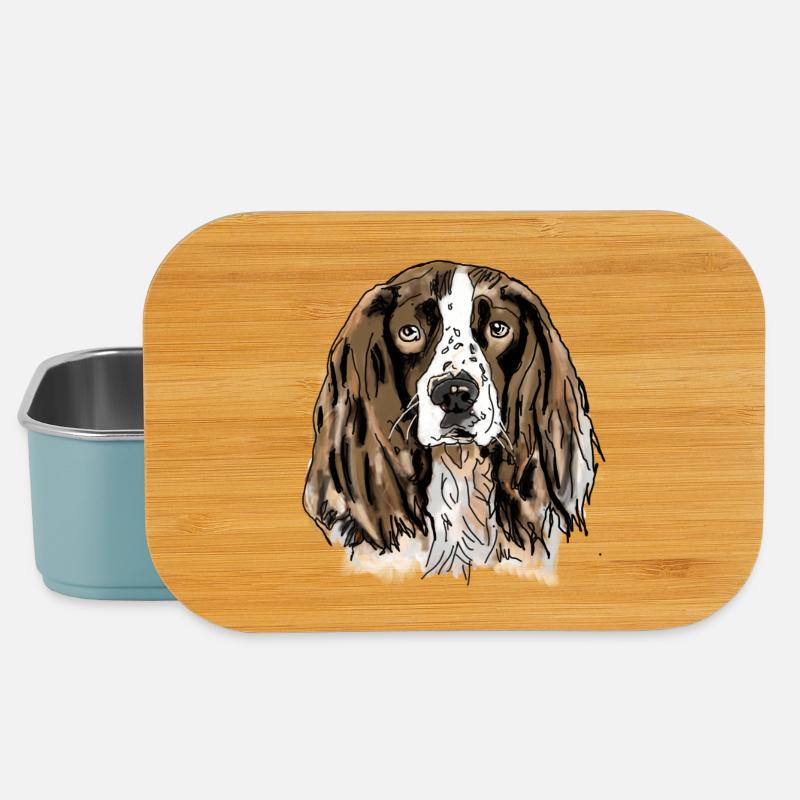 Spaniel - Lunch Box - Hellblau
