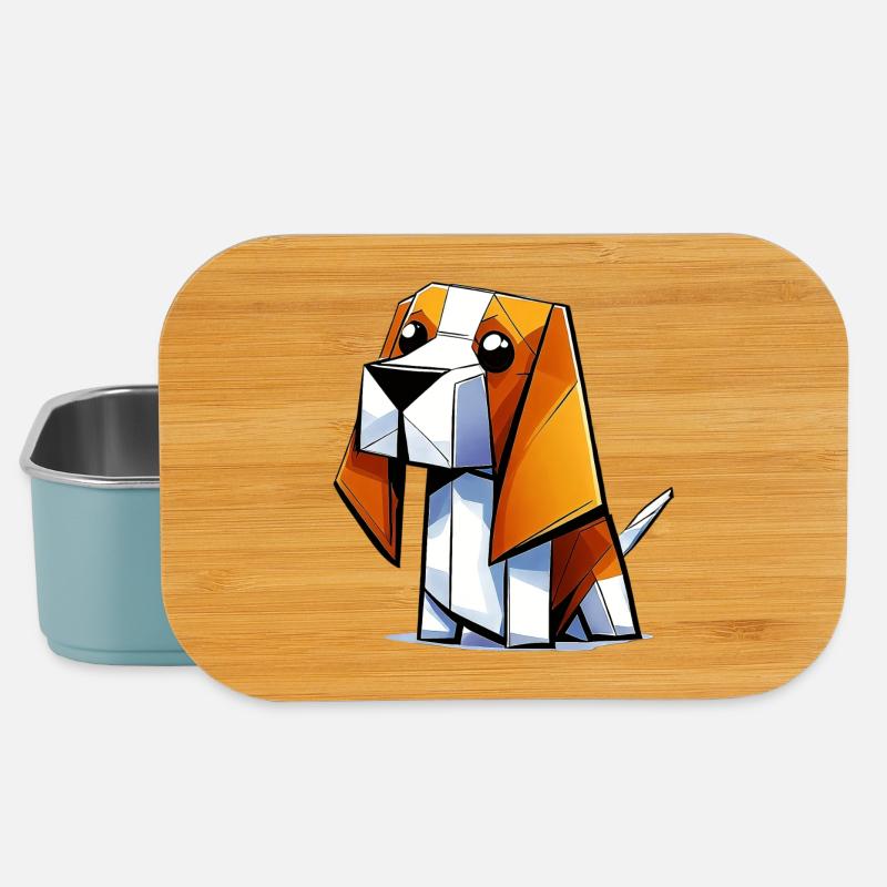 Beagle Hund - Lunch Box - Hellblau