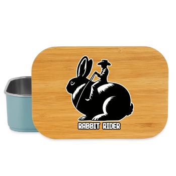 Rabbit Rider (Text hell - mit Kontur, 3-farbig) - Lunch Box - Hellblau - Vorne