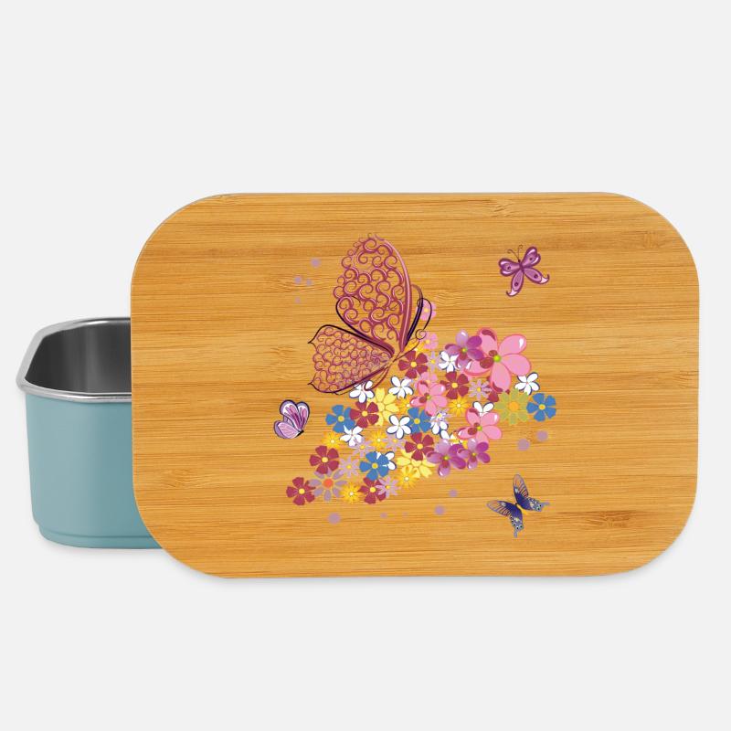 Schmetterlinge - Lunch Box - Hellblau