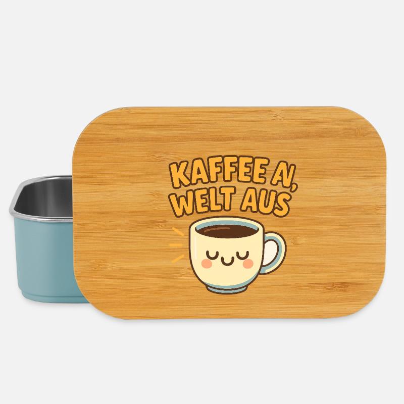 Kaffeewelt Spaßmotiv - Lunch Box - Hellblau