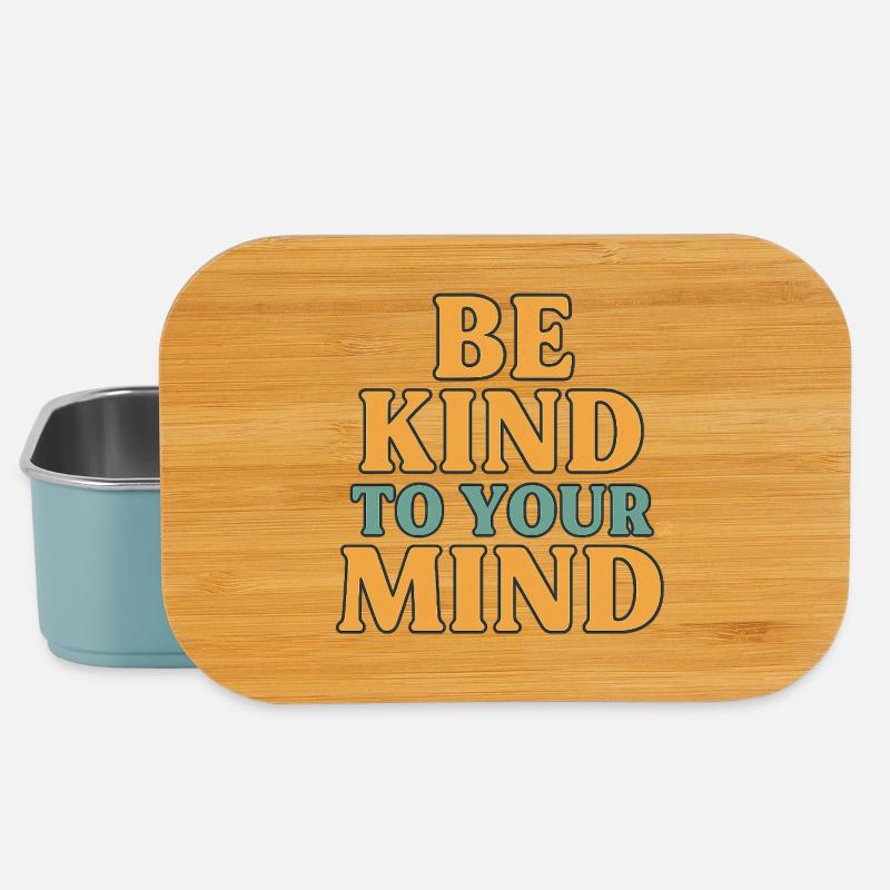 Be Kind to Your Mind - Boîte à goûter - bleu pâle