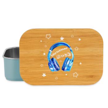 Christmas Rock - casque sympa - Boîte à goûter - bleu pâle - Devant
