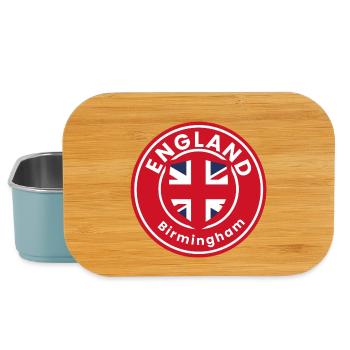 Birmingham England Emblem-Runde - Lunch Box - Hellblau - Vorne