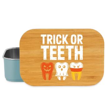 Trick or Teeth Halloween Trio - Lunch Box - light blue - Front