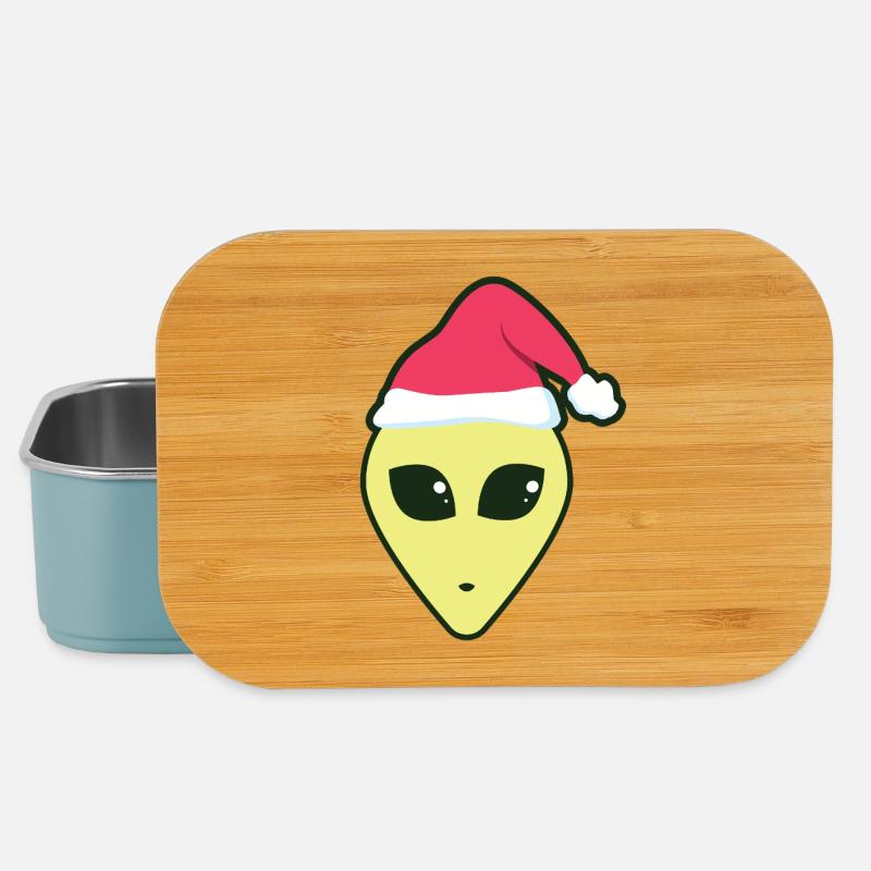 alien_santa - Lunch Box - Hellblau