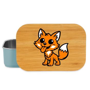 Bande dessinée Fox - Boîte à goûter - bleu pâle - Devant