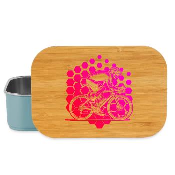 Motif nouveau vélo de route pour vélo de route - Boîte à goûter - bleu pâle - Devant