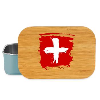 SCHWEIZ SWISS SWITZERLAND EUROPA SPORT FAN - Lunch Box - Hellblau - Vorne