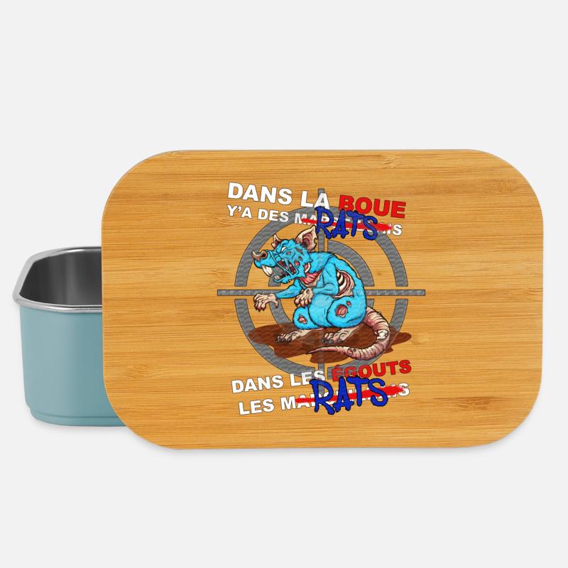 Les rats - Boîte à goûter - bleu pâle
