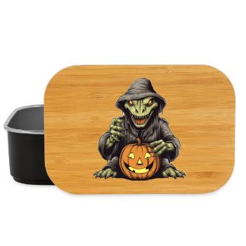 Gruseliger Kürbismonster Druck - Lunch Box - Schwarz - Vorne