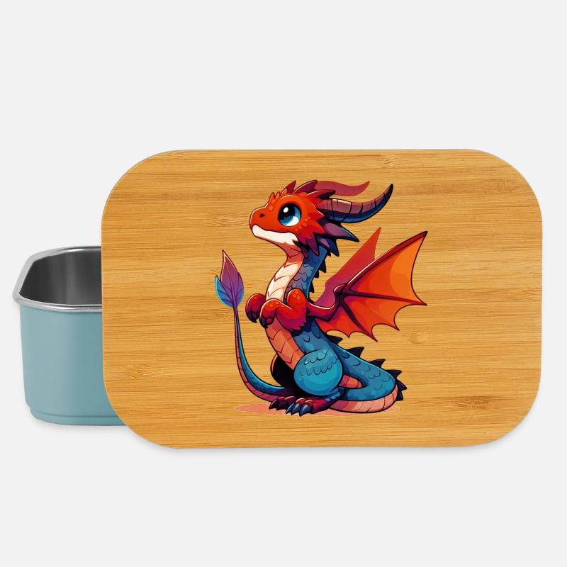 Drache - Lunch Box - Hellblau