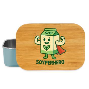 Der mächtige Soyperhero - Lunch Box - Hellblau - Vorne