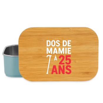 Dos de mamie à 25 ans - Boîte à goûter - bleu pâle - Devant