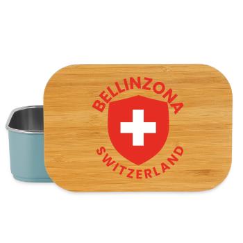Bellinzona-Schild Schweizer Flagge - Lunch Box - Hellblau - Vorne