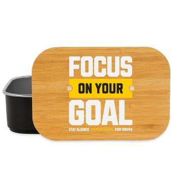 Focus on your goal - Lunch Box - black - Front