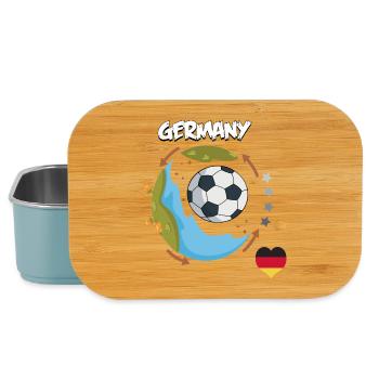  Fußball Deutschland - Lunch Box - Hellblau - Vorne