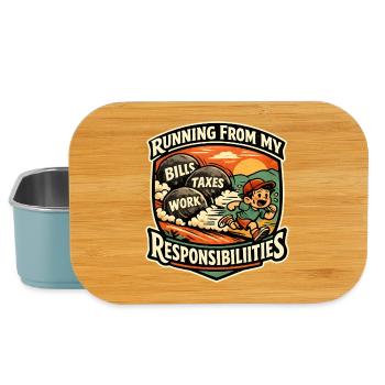 Race before my duties - Lunch Box - light blue - Front