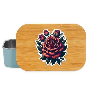 Rose - Boîte à goûter - bleu pâle - Devant