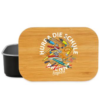 Hurra die Schule brennt - Lunch Box - Schwarz - Vorne