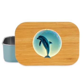 Dolphin (02) - Lunch Box - light blue - Front