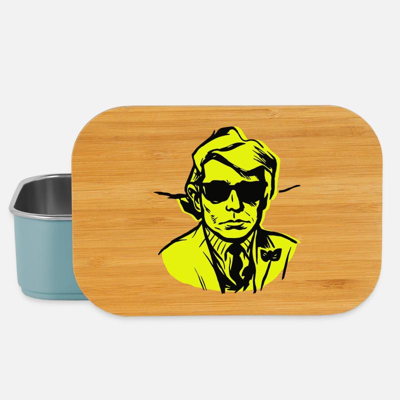 Man Art Illustration - Lunch Box - Hellblau