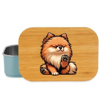 Zwergspitz Zwergspitze Spitzhund Zwergspitzhalter - Lunch Box - Hellblau - Vorne