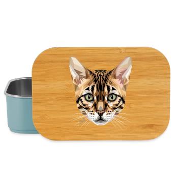 Bengal Katze Leopard Cat Leopardette Bengal Katzen - Lunch Box - Hellblau - Vorne