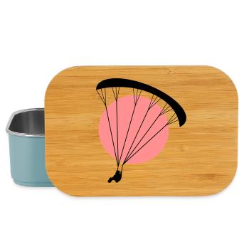 Paraglider Sunset Vector - Boîte à goûter - bleu pâle - Devant