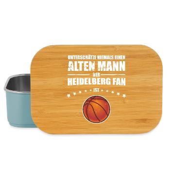 Alter Mann - Heidelberg Basketball Fan - Lunch Box - Hellblau - Vorne