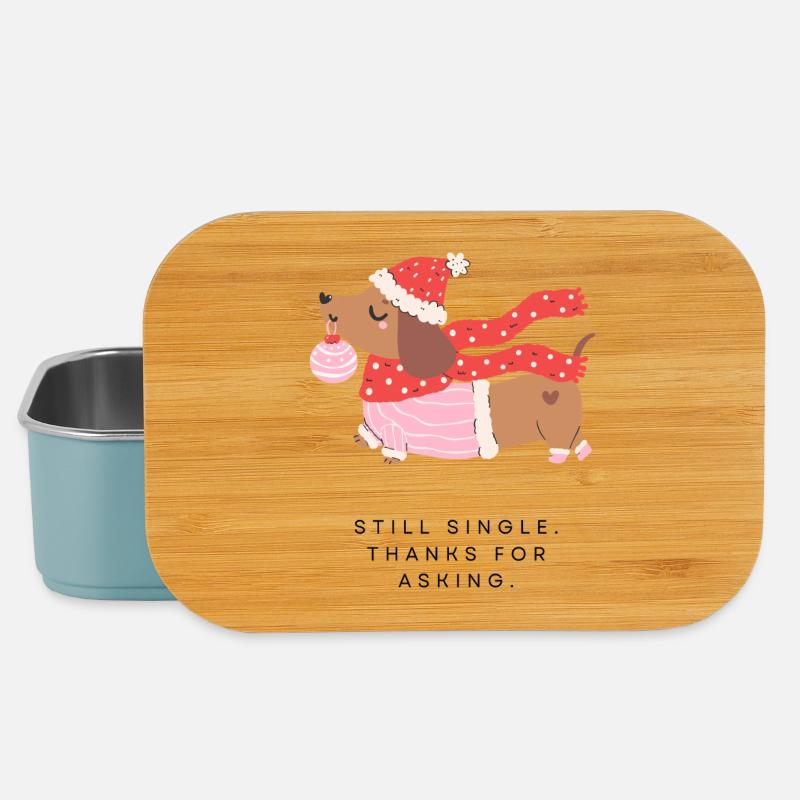 Weihnachtsdackel Ornament - Lunch Box - Hellblau