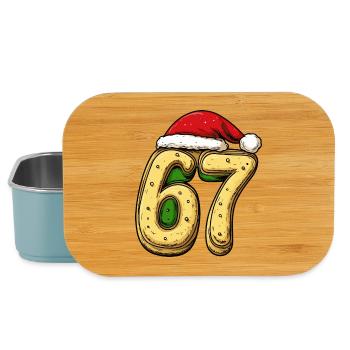 67 Number Biscuit Christmas - Lunch Box - light blue - Front