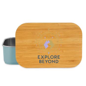 Explore Beyond Kompass - Lunch Box - Hellblau - Vorne