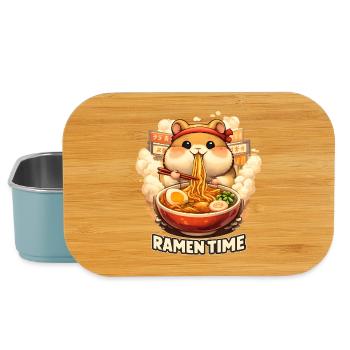 Hamster Ramen Time Kawaii Noodles - Lunch Box - light blue - Front