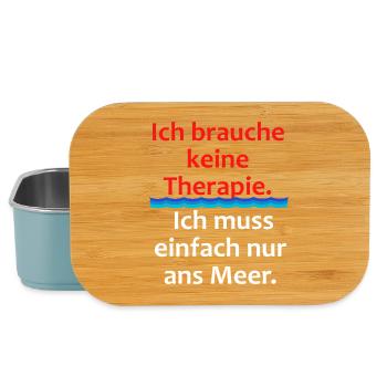 I don't need therapy - just sea - Lunch Box - light blue - Front