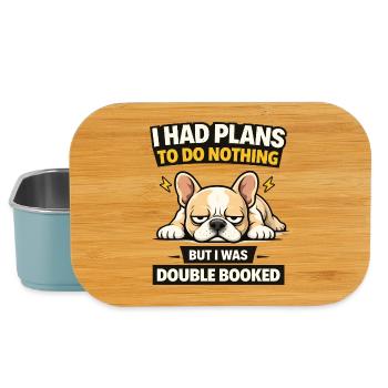Doppelt gebuchter Bulldog-Nichts-Abschlag - Lunch Box - Hellblau - Vorne