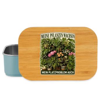 Meine Pflanzen wachsen, mein Platzproblem auch - Lunch Box - Hellblau - Vorne