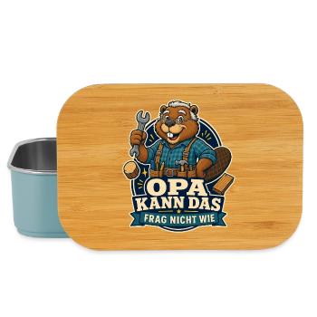 Opa kann das – frag nicht wie - Lunch Box - Hellblau - Vorne