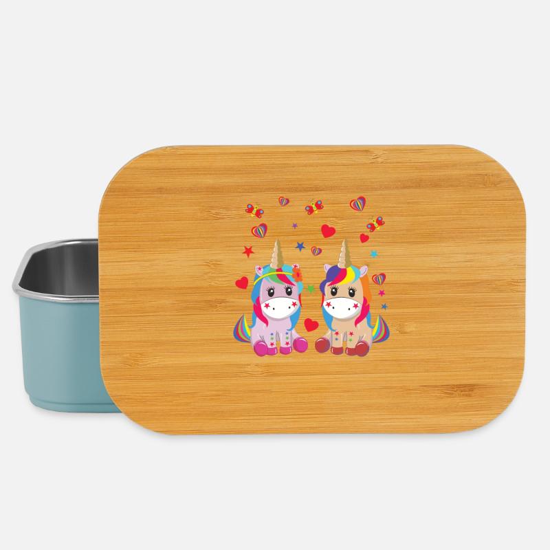 einhorn ,unicorn - Lunch Box - Hellblau