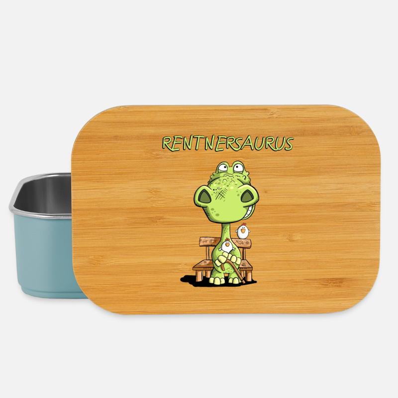 Rentnersaurus I Rentner Dinosaurier Comic I Senior - Lunch Box - Hellblau