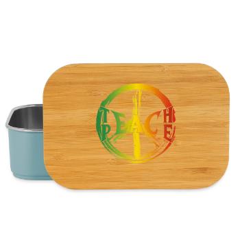 Teach Peace - Lunch Box - Hellblau - Vorne
