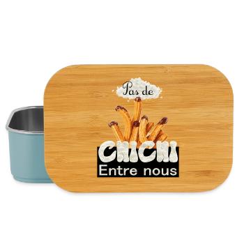 Pas de chichi entre nous - Boîte à goûter - bleu pâle - Devant