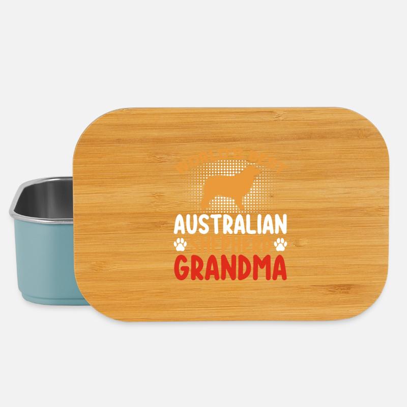 Australian Shepherd Mama Versteckt - Lunch Box - Hellblau