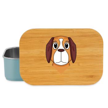 St. Bernard dog dog - Lunch Box - light blue - Front