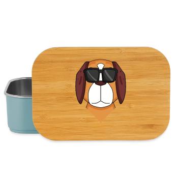 St. Bernard dog dog - Lunch Box - light blue - Front