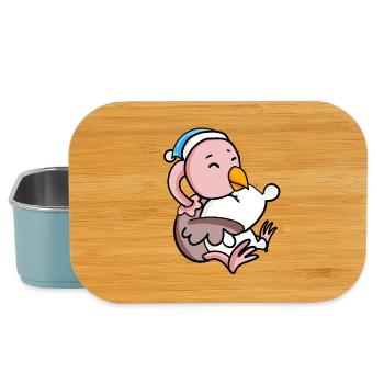 Bébé autruche - Boîte à goûter - bleu pâle - Devant