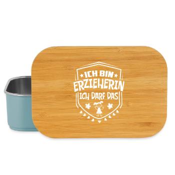 Ich bin Erzieherin Ich darf das - Lunch Box - Hellblau - Vorne