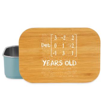 19th birthday 19 years matrix determinant - Lunch Box - light blue - Front